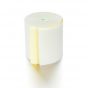 3''' wide carbonless paper roll, white/canary
