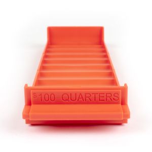 Coin tray, stackable plastic, quarters, 50/case