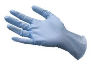 X-Large - blue nitrile powder-free gloves