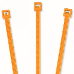 TieLok 8'' Orange Security Seal Zip Tie, 1000 Pack