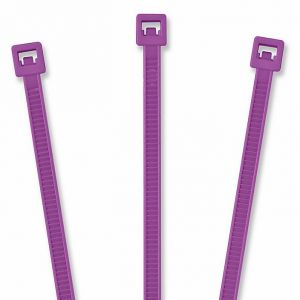 TieLok 8'' Purple Security Seal Zip Tie, 1000/Pack