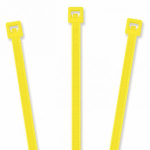 TieLok 8'' Nylon Cable Tie, 1000 Pack, Yellow