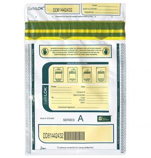 SafeLok 9x12 Carton of 500 White Deposit Money Bag