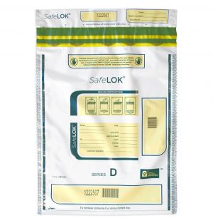 SafeLok White Security Deposit Bags, Carton