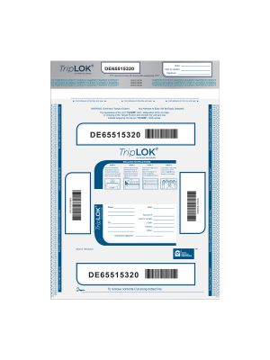 TripLok 20x28 Clear Security Bag with Pocket, 100/Carton