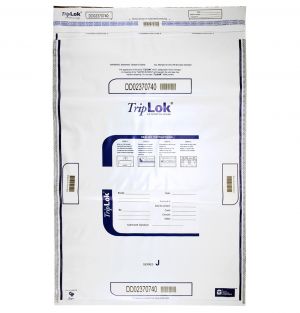 White TripLOK Tamper-Evident Bags, Carton
