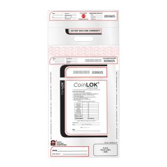 CoinLok 12x25 Clear Security Bag, Carton of 250
