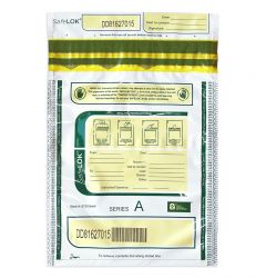 SafeLok 9x12 Carton of 500 White Deposit Money Bag with Pocket